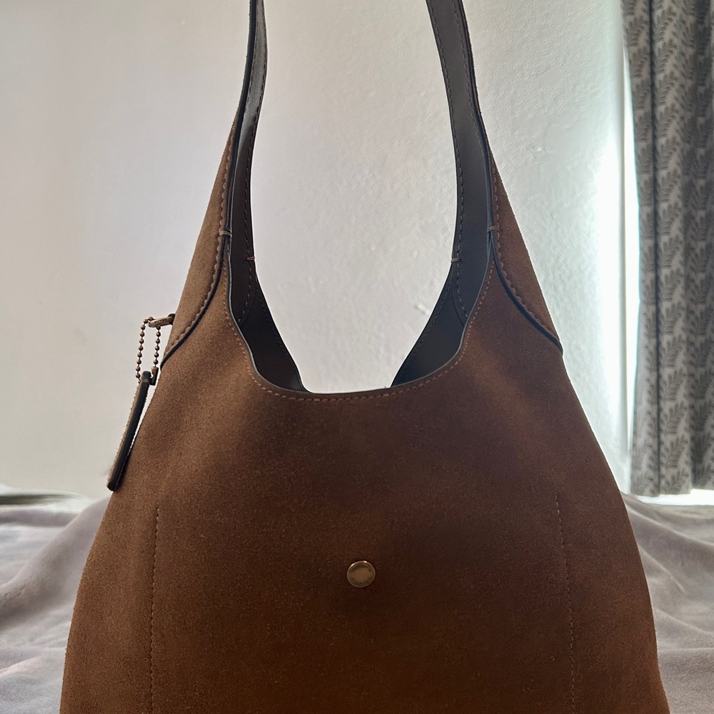 Coach Brooklyn 28 Tan Suede - Picture 6 of 14